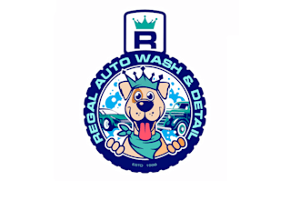 design car wash mascot regal logo