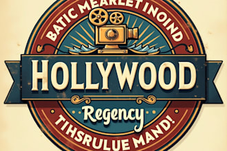 design high quality film production vintage logo with creative concepts