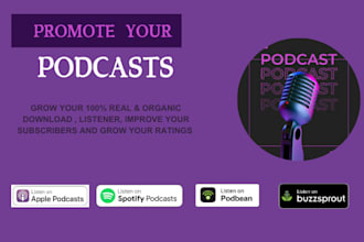 promote podcasts spotify organically podcast marketing real downloads subscriber