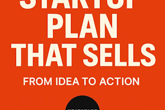 create a one page business plan and presentations for your startup idea