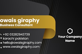 design a professional business card for your companies