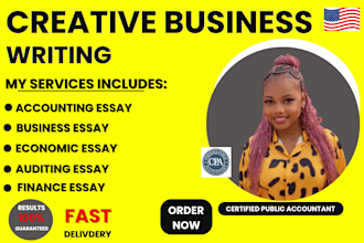 write  financial reports, accounting essays, and business writing