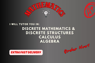tutor in discrete mathematics and structures, algebra and calculus