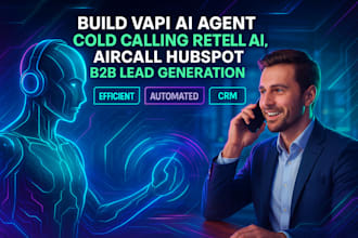 build vapi ai agent cold calling retell ai, aircall hubspot b2b lead generation