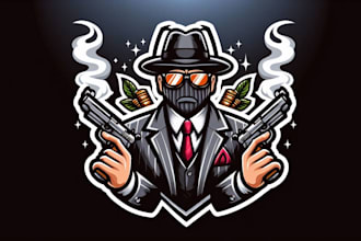 do gangster esport mascot logo design