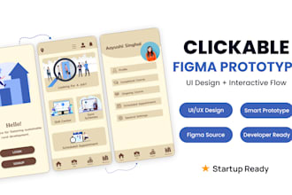 create clickable figma prototype for your app or website