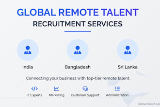 establish a remote work setup and recruit top talent