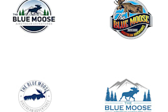 design modern moose logo with free vector files