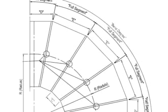 make a dxf or dwg file for laser cutting miter bend