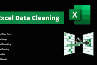 clean, merge, split, format excel data