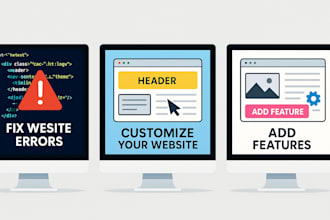 fix error and modify your website