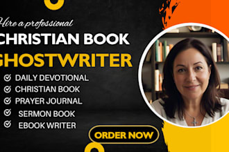 ghostwrite christian ebook daily devotion prayer journal memoir ghostwriter
