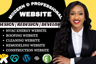 design hvac energy, roofing, cleaning, remodeling, construction, website