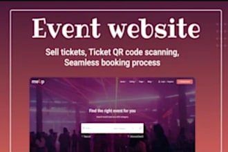 do event website, event ticket website, event management website, party rental