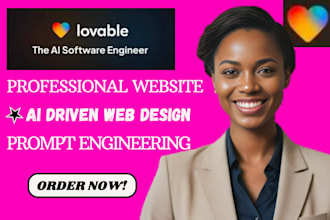 create a modern, professional and lovable ai website or app fix ai powered site