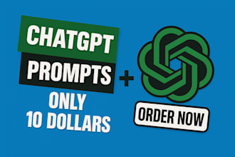 create powerful ai chatgpt chatbot prompts for you