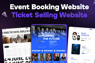 build custom event or conference website with ticket booking