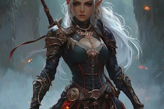 make a amazing dnd party d and d character for you