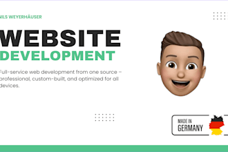 design and develop a high quality website for you