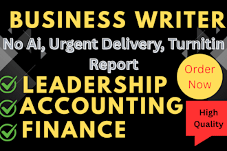 do business management assigned, economics, accouting finance, leadership, MBA