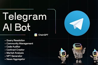 build telegram ai chat bot , website ai chat bot, intergrated ai chat bot