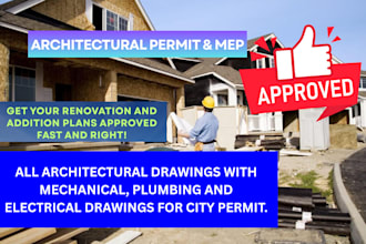 do home addition drawings for city permit, draw renovation