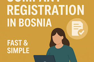 help you with company registration, llc setup and business formation in bosnia