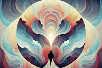 create unique abstract album cover art for your music