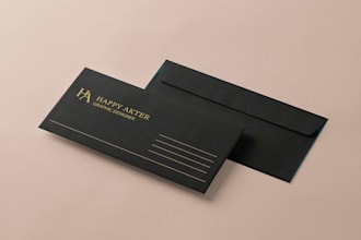design professional and print ready envelope for your brand
