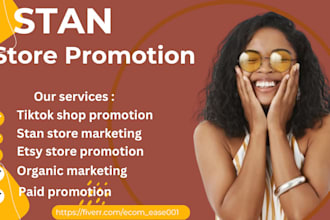 stan store promotion tiktok shop marketing stan store marketing etsy promotion
