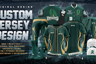 design custom pro fightwear or esports jersey for your team or brand