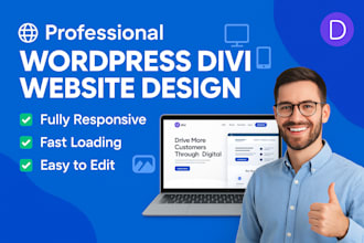 design a responsive divi website using wordpress divi theme
