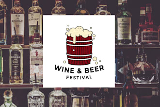 design retro vintage beer logo custom brewery and bar branding