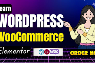 help you to learn wordpress , woocommerce and elementor pro