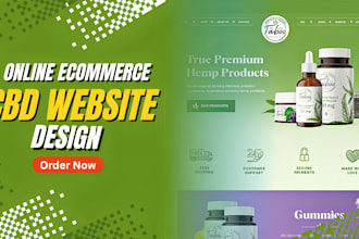 design cbd website, hemp ecommerce website