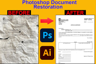 restore and scan old document with the help of photoshop