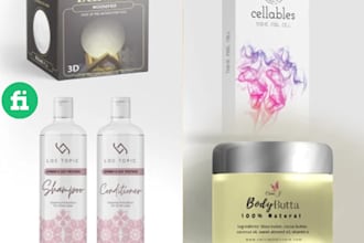do products packaging or label cosmetic and box design