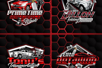 design a custom automotive, car wash, or auto detailing logo