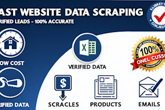 scrape and extract any website data, emails, leads or product listings fast