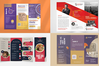 do bifold, trifold brochure design, real estate brochure, business flyer design