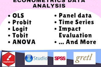 do econometrics analysis and models using r studio and spss