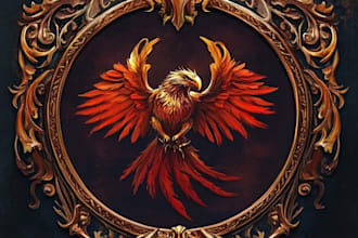 create an fantasy, rpg, sci fi game logo design