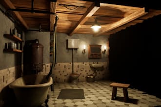 create stunning 3d environment diorama for any game animation and visual project