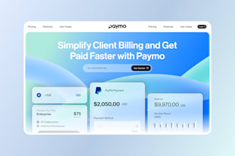 design a sleek figma website for saas and tech startups
