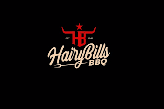 design hairy bills bbq authentic taxes smoke house logo