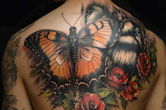 draw custom tattoo design for you