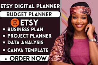 etsy shop budget spreadsheet event planner virtual assistant travel itinerary
