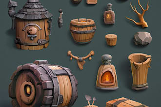 do  realistic or semi realistic props, objects, asset packs