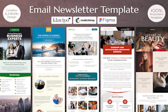 design klaviyo mailchimp email newsletter template for marketing campaigns