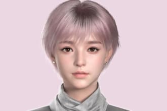 make a realistic 3d characters for your games and films, metahuman character